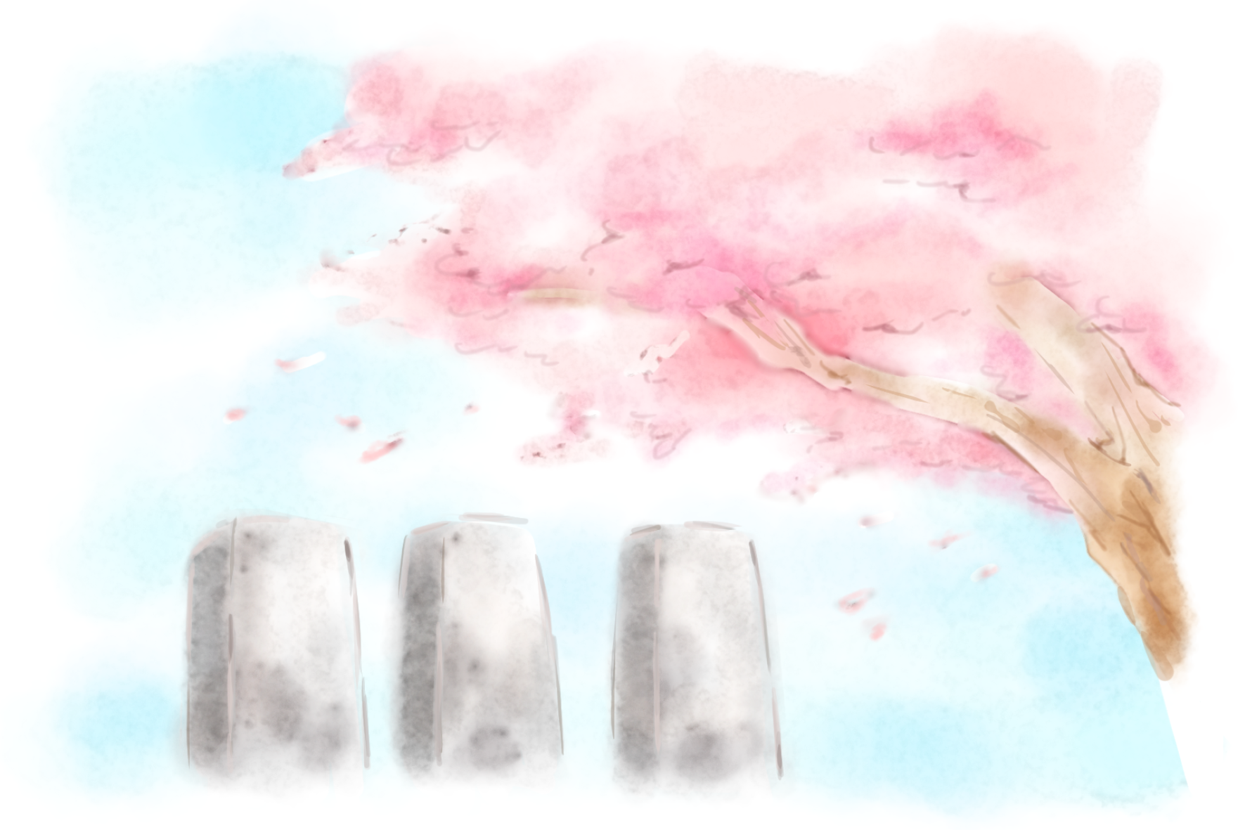 桜が見えるところで眠る落ち着いた霊園